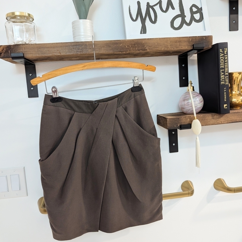 Anthropologie Fei Brown Skirt Sz. 6